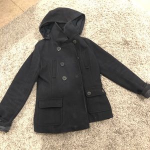 American Eagle black peacoat!